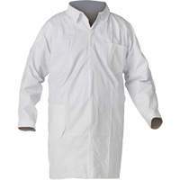 Sarrau de laboratoire avec protection contre les liquides et les particules, Moyen, Blanc SHI436 | WestPier
