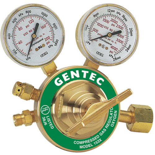 153 Series - Single Stage Regulators, Oxygen, CGA540 Inlet WestPier