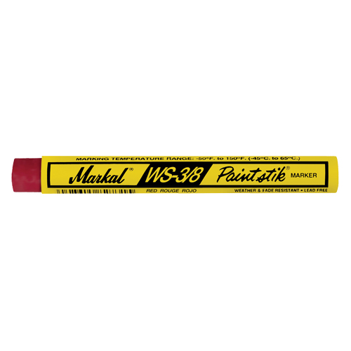 B&acirc;ton de peinture WS-3/8 Paintstik, B&acirc;ton plein, Rouge WestPier