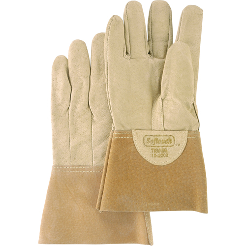 Softouch Welding Gloves, Pigskin Leather, Size Medium WestPier