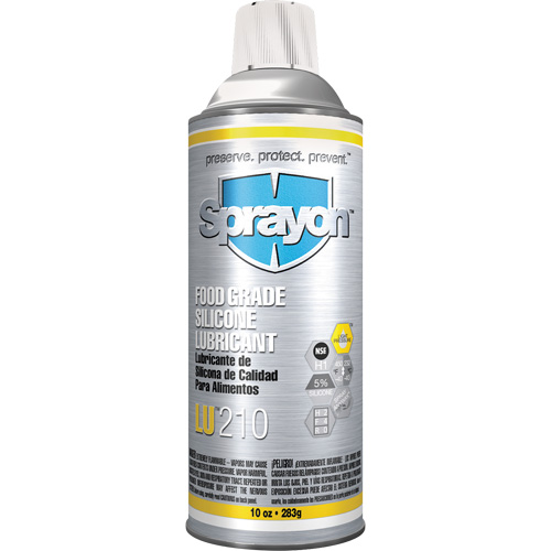 Lubrifiant &agrave; la silicone de cat&eacute;gorie alimentaire LU210, Canette a&eacute;rosol WestPier