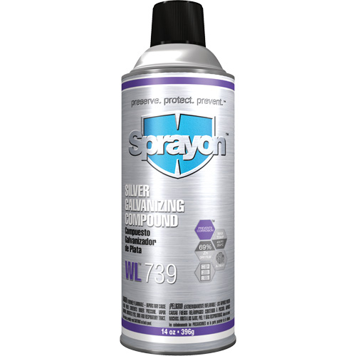 WL739 Silver Galvanizing Compound, Aerosol Can WestPier