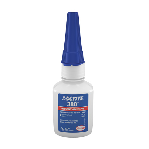 Adh&eacute;sif renforc&eacute; Black Max 380, Noir, Bouteille, 1 oz WestPier