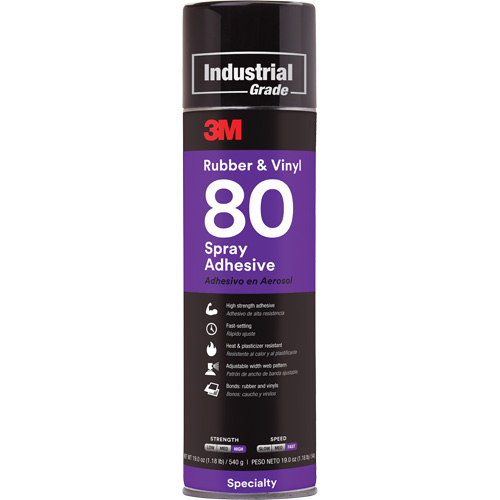 Rubber & Vinyl Spray Adhesive, Yellow, Aerosol Can WestPier