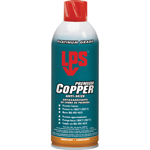 Copper Anti-Seize, 16 oz., Aerosol Can, 1800°F (982°C) Max Temp. WestPier