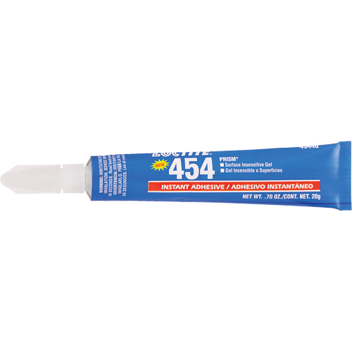 Gel adh&eacute;sif instantan&eacute; Prism 454, Transparent, Tube, 20 g WestPier