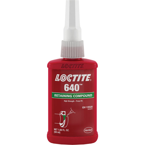 Compos&eacute; de retenue 640 r&eacute;sistance moyenne/haute temp&eacute;rature, 50 ml, Bouteille, Vert WestPier