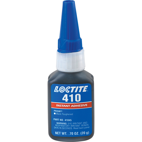 Adh&eacute;sif instantan&eacute; 410, Noir, Bouteille, 20 g WestPier