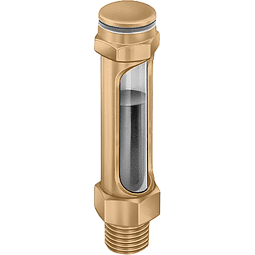 Brass Liquid Level Gauges - Straight, Threaded, 14-1/4" L, 225°F (107.22° C) WestPier