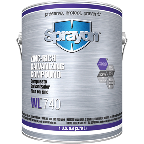 WL740 Zinc-Rich Galvanizing Compound, Gallon WestPier