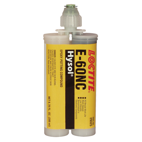 E-60NC Electrically Non-Corrosive Structural Adhesives, 200 ml, Dual Cartridge, Two-Part, Black WestPier