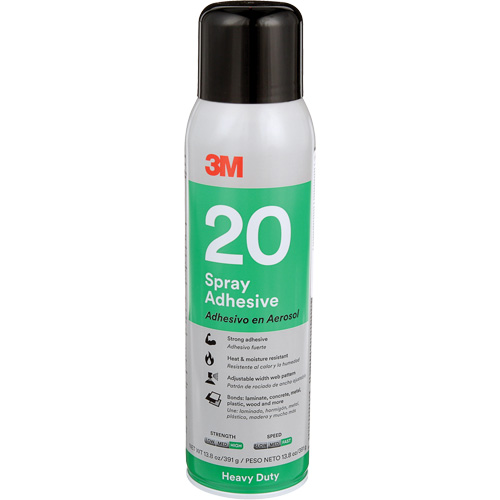 20 Heavy Duty Spray Adhesive, Clear, Aerosol Can WestPier