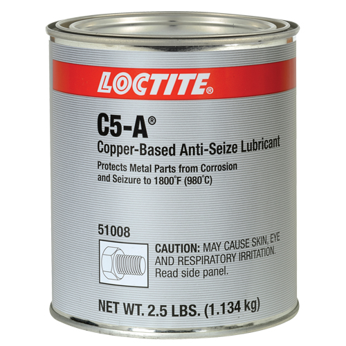 Loctite&reg; 8008 C5-A Copper Anti-Seize Lubricant, 2.5 lbs., Can, 1800°F (982°C) Max Temp. WestPier