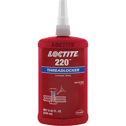 220 Threadlocker, Blue, Medium, 250 ml, Bottle WestPier