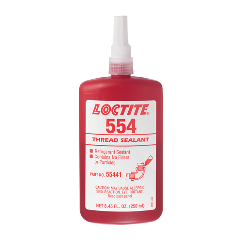 554 Thread Sealant, Bottle, 10 ml, -53.89° C - 148.89° C/-65°F - 300°F WestPier
