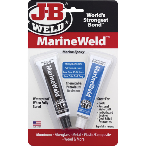 MarineWeld Epoxy, Two-Part, Tube, 3 oz., Grey WestPier