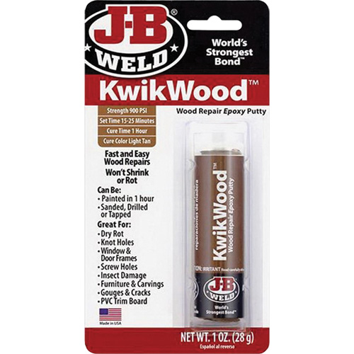 KwikWood Epoxy, 2 oz., Stick, Tan WestPier