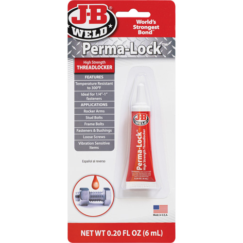 Compos&eacute; de blocage Perma-Lock, Rouge, &eacute;lev&eacute;, 6 ml, Tube WestPier