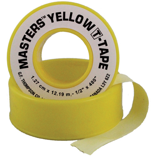 Ruban T, 260" lo x 1/2" la, Jaune WestPier