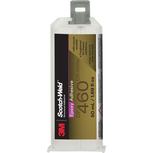 Adh&eacute;sif Scotch-Weld, 50 ml, Cartouche double, Deux composants, Blanc WestPier