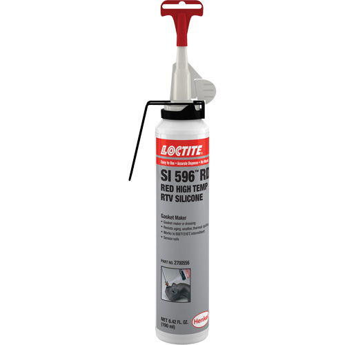 Adh&eacute;sif mastic d'&eacute;tanch&eacute;it&eacute; &agrave; base de silicone r&eacute;sistant aux variations de temp&eacute;rature &eacute;lev&eacute;e Superflex, Canette a&eacute;rosol, Rouge WestPier