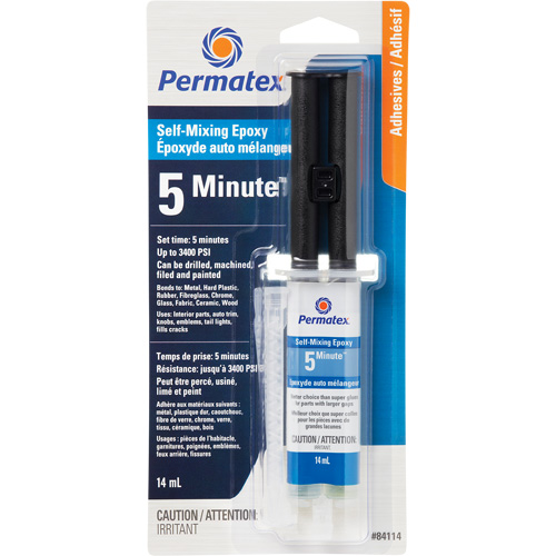 General Purpose Epoxy, 14 ml, Syringe, Two-Part, Clear WestPier