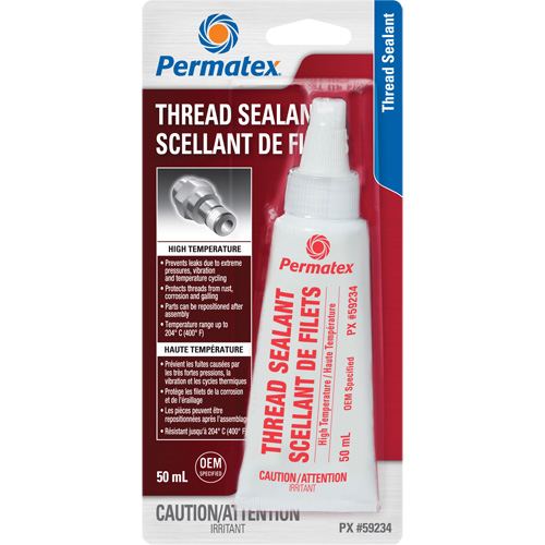 High Temperature Thread Sealant, Bottle, 50 ml, -54° C - 204° C/-65° F - 400° F WestPier