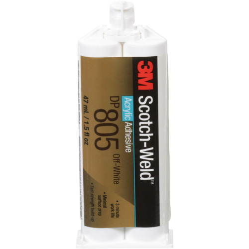 Adh&eacute;sif acrylique Scotch-Weld, Deux composants, Cartouche double, 1,6 oz liq., Blanc cass&eacute; WestPier