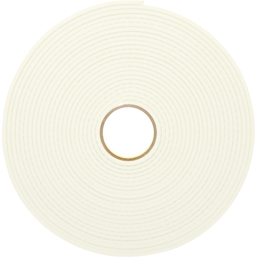 Ruban double face en mousse d'ur&eacute;thane, 16,5 m (54') lo x 12,7 mm (1/2") la, 25 mils, Ur&eacute;thane WestPier