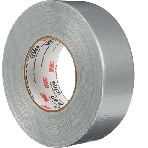 6969 Extra Heavy-Duty Duct Tape, 10.7 mils, Silver, 48 mm (2") x 55 m (180') WestPier