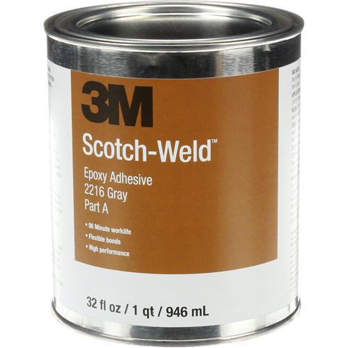 Scotch-Weld Adhesive, 32 fl. oz., Kit, Two-Part, Grey WestPier