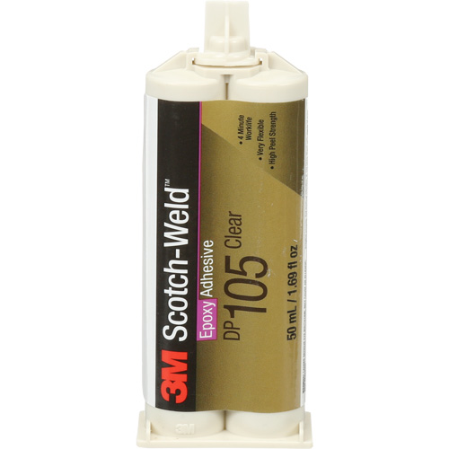 Adh&eacute;sif Scotch-Weld, 1,7 liq. oz., Cartouche, Deux composants, Translucide WestPier
