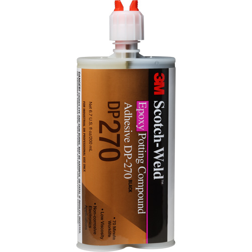 Mat&eacute;riau d'enrobement Scotch-Weld, 200 ml, Cartouche double, Deux composants, Noir WestPier