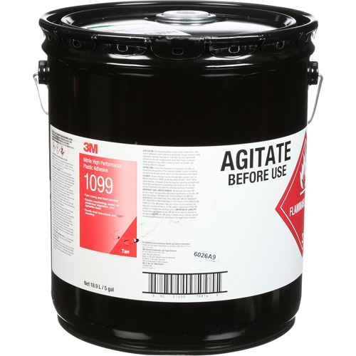 Adh&eacute;sif haute performance &agrave; base de nitrile Scotch-Weld, 5 gal., Seau, Jaune WestPier