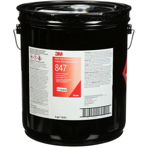 Scotch-Weld High-Performance Rubber & Gasket Adhesive, Pail, Brown WestPier