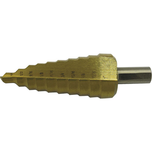 Foret &eacute;tag&eacute; &agrave; 10 &eacute;tages de qualit&eacute; sup&eacute;rieure Jet-Kut, 1/4" - 1", Incr&eacute;ments de 1/32", Acier rapide WestPier