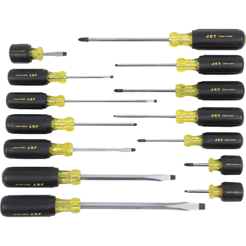JKS-14S Cushion Grip Screwdriver Set, 14 Pcs. WestPier