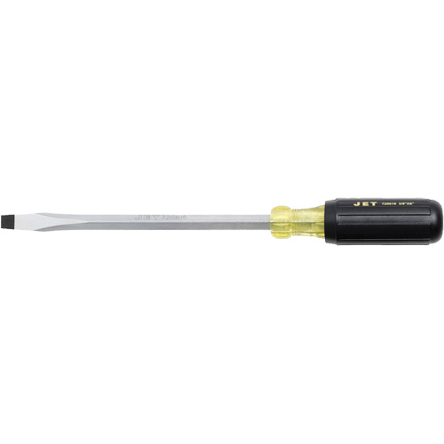 JKSS-8 Slot Screwdriver, 3/8" Tip, Square, 8" L, Cushion Grip Handle WestPier