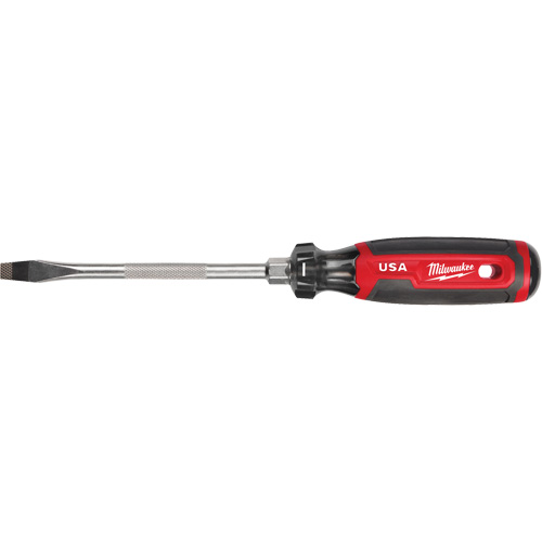 Tournevis &agrave; fente, Tige de 5/16", Ronde, 279 mm lo, Prise en Coussin&eacute;e WestPier
