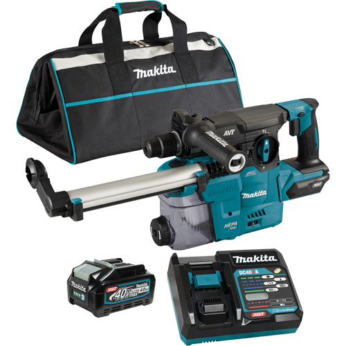 Marteau rotatif sans fil avec moteur sans balai XGT SDS-Plus avec accessoire daspiration des poussi&egrave;res DX10, 40 V, 1-3/16", 3 lb-pi, 0-840 tr/min WestPier