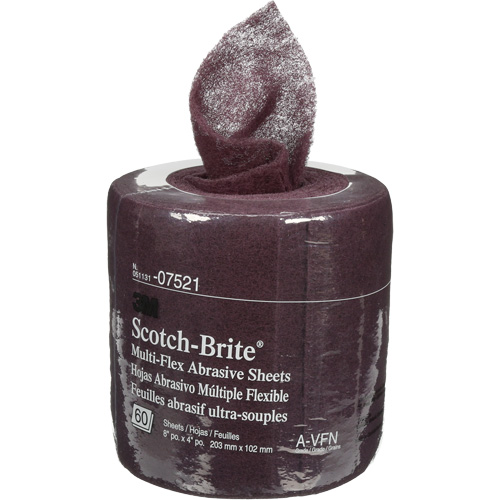 Rouleaux de feuilles Scotch-Brite, Tr&egrave;s fin, 8" la x 6-2/3 vg lo WestPier