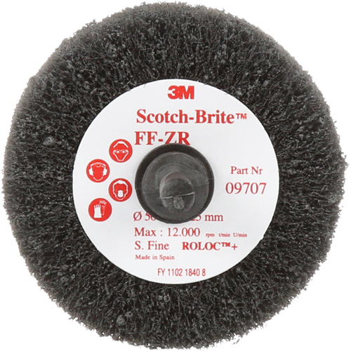 Brosse &agrave; lamelles pour la coupe et le polissage Scotch-Brite, Oxyde d'aluminium, Grain Fin, 2" x 1" x 1/4" WestPier