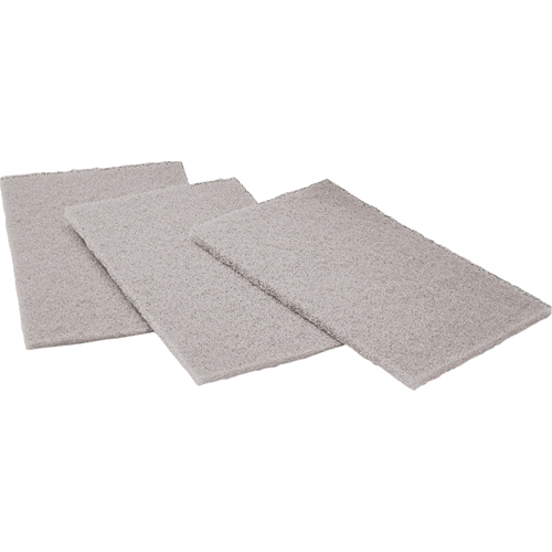Tampons manuels Scotch-Brite, Carbure de silicium, 6" x 9", Grain Ultra fin WestPier