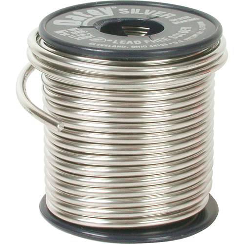 Plumbing Solder, Lead-Free, 60-100% Tin 1-5% Bismuth 1-5% Copper 1-5% Silver, Solid Core, 0.117" Dia. WestPier