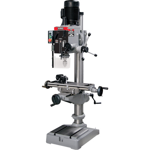 Gearhead Milling Drilling Machine, 6 Speeds, 1-1/4" Drilling Capacity WestPier