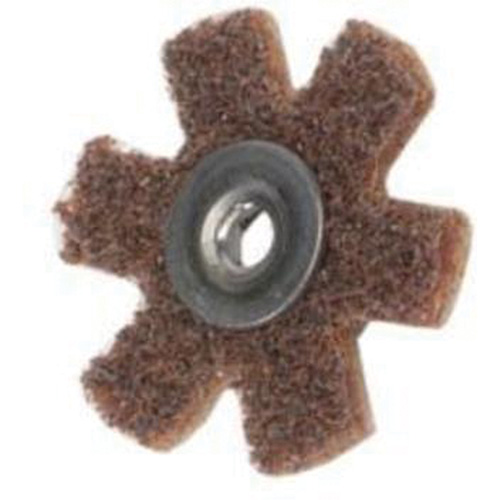 Disque abrasif en forme d'&eacute;toile pour pr&eacute;paration de surface Abrasotex , 1-1/2" dia., Grain Cors&eacute;, Oxyde d'aluminium WestPier