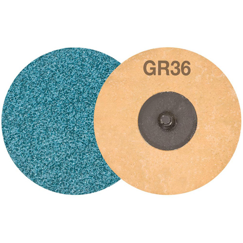 TWIST TOPCUT Sanding Disc, 3" Dia., 36 Grit, Zirconium WestPier