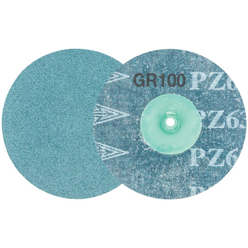 TWIST TOPCUT Sanding Disc, 3" Dia., 100 Grit, Zirconium WestPier