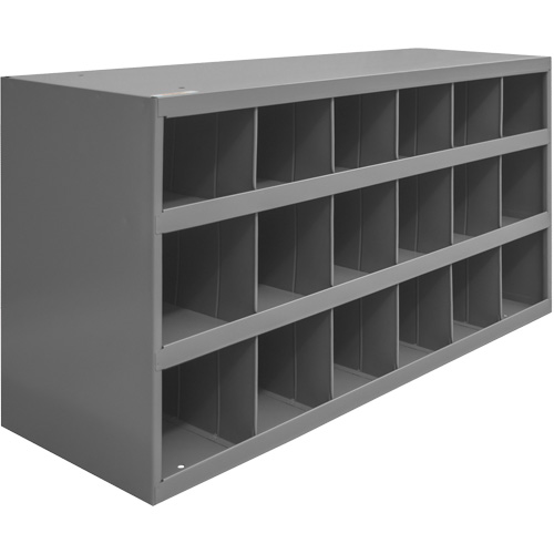 Armoires pour bacs de rangement en acier, 33-3/4" la x 12" p x 19-1/4" h, Gris WestPier