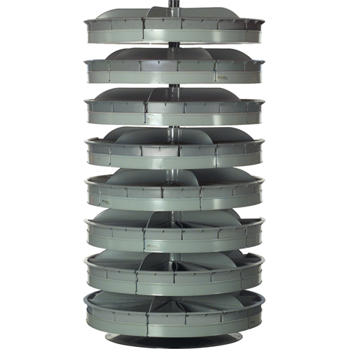 Modules de stockage Rotabin, 500 lb Capacit&eacute; par niveau, 5 Niveau(x), 43" ha x 34" dia WestPier